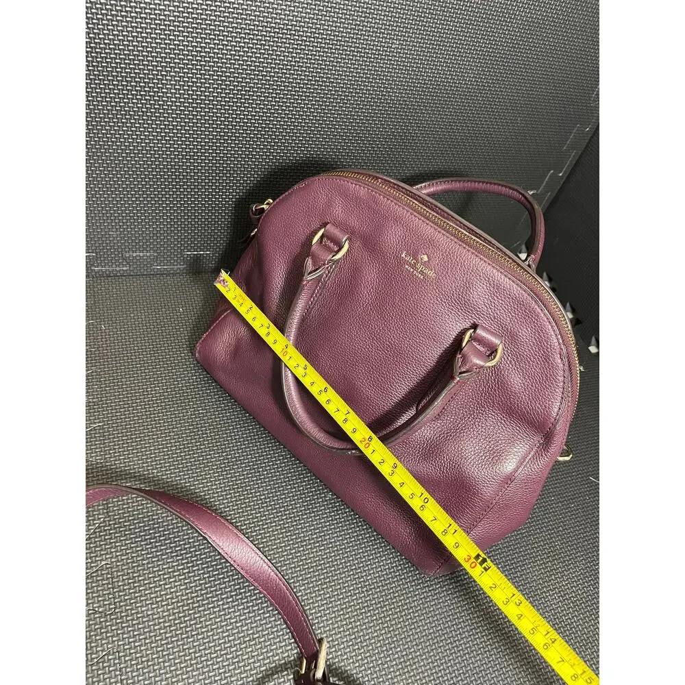 Kate Spade New York Brighton Park Small Felix Leather Wine‎ Purple Purse